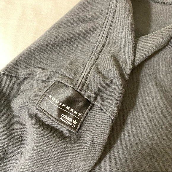 Adidas Equipment Logo Tee Black Size 105 US Large Round Hem - Picture 9 of 9